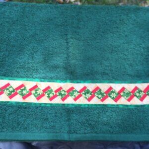 Hand Towel with Machine Quilted Design